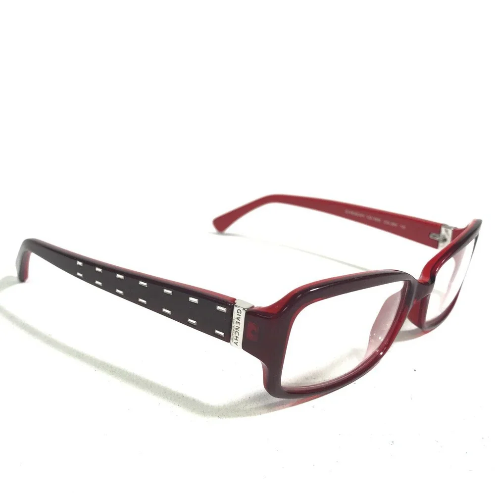 Givenchy Eyeglasses Frames VGV 565S COL.6EK Burgundy Red Crystals 53-15-135